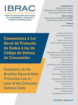 cover image of Comentários à Lei Geral de Proteção de Dados à luz do Código de Defesa do Consumidor